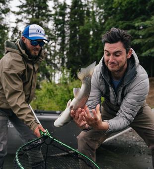 Reeling in the joy: Trout at Kenai River, Alaska!